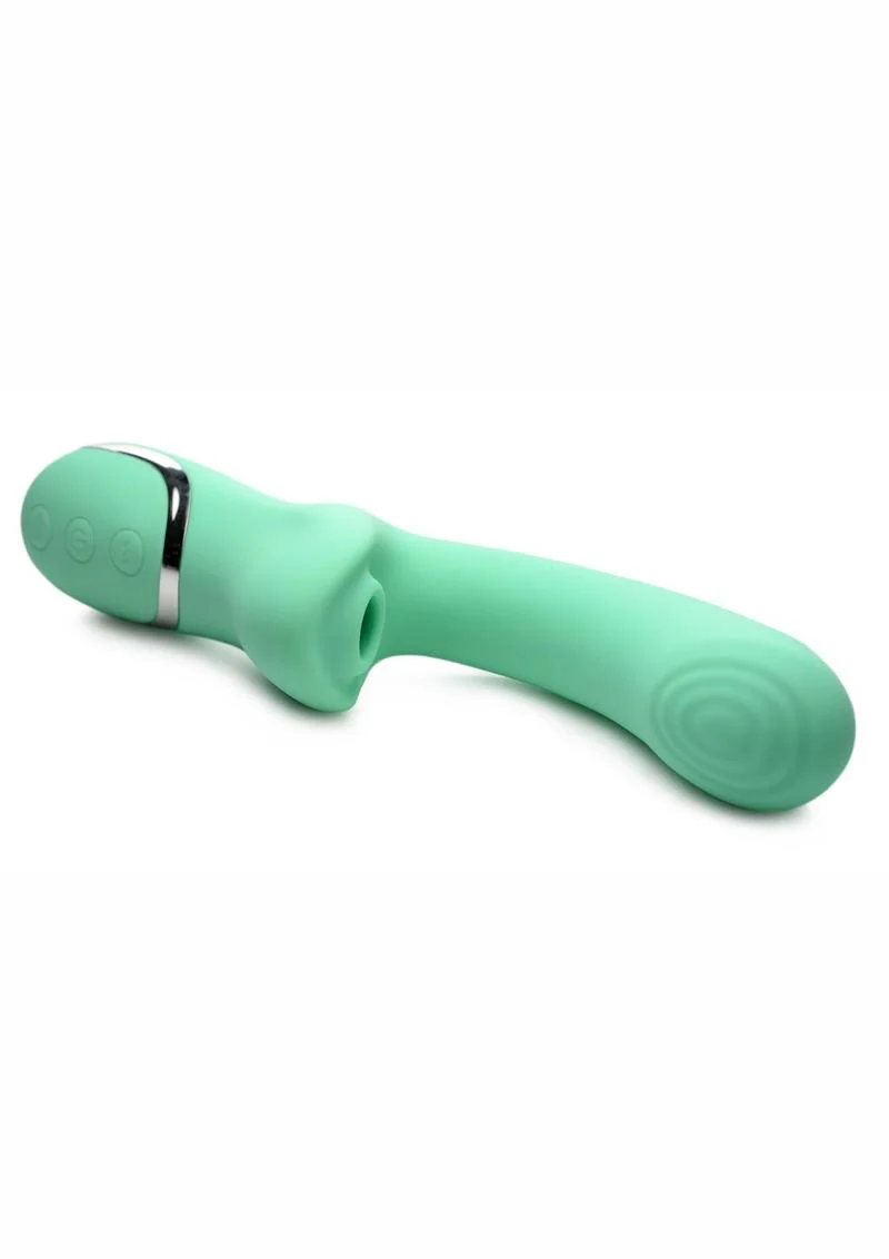 Shegasm Minty Air Stim Rechargeable Rabbit Vibe - Image 2