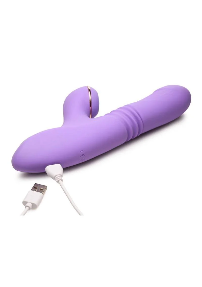 Shegasm Pro Thrust Max Silicone Thrusting & Pulsing Rabbit - Image 2
