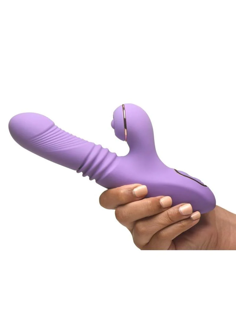 Shegasm Pro Thrust Max Silicone Thrusting & Pulsing Rabbit - Image 3