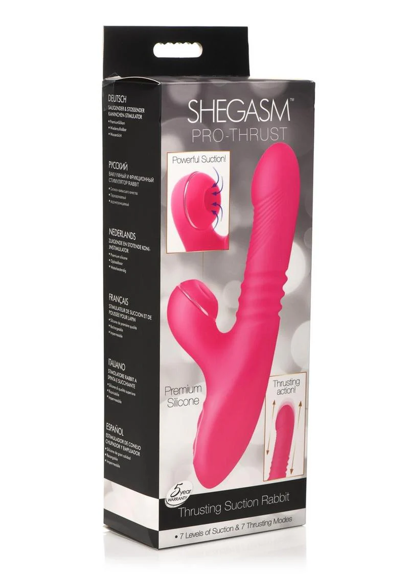 Shegasm Pro-Thrust Thrusting Suction Rabbit Vibrator - Image 4
