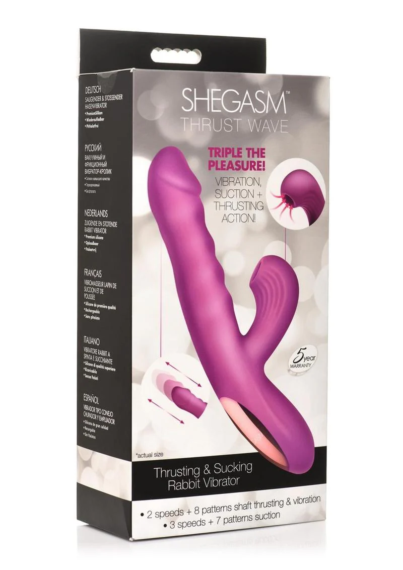 SheGasm Thrust Wave Thrusting Rabbit Vibrator - Image 4