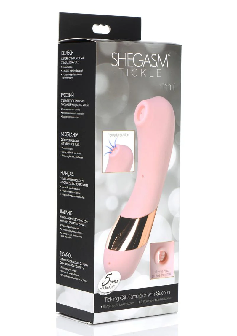 Shegasm Tickle Clit Stimulator with Suction 6 Modes Powerful Suction - Image 4