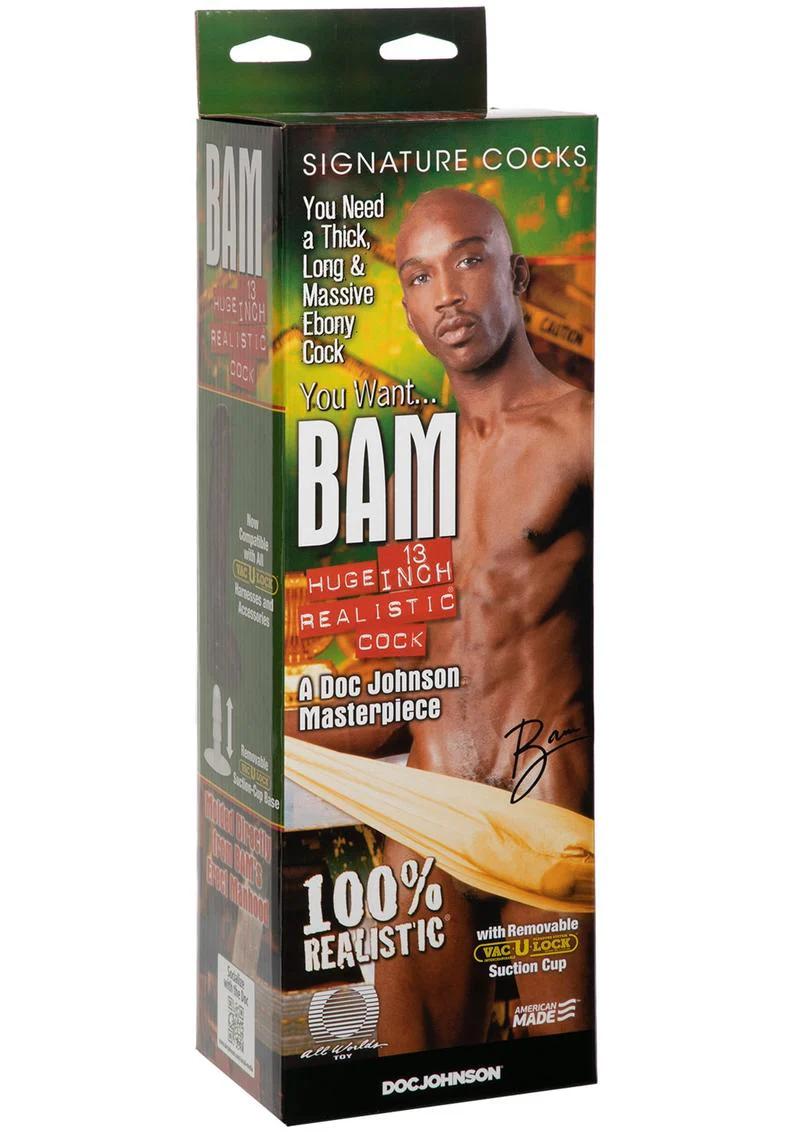 Signature Cocks BAM 13-Inch Realistic Dildo with Suction Cup - Image 3