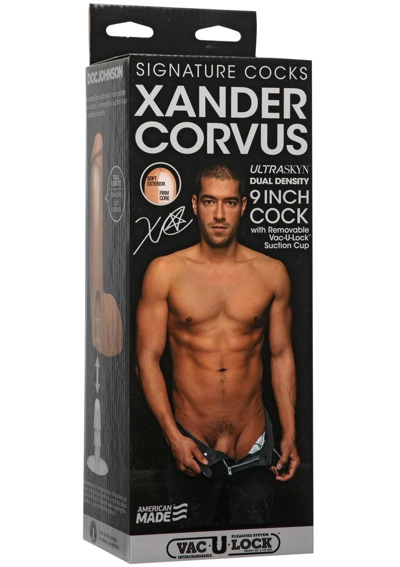 Signature Cocks Xander Corvus 9-Inch Dildo with Removable Suction Cup - Image 4