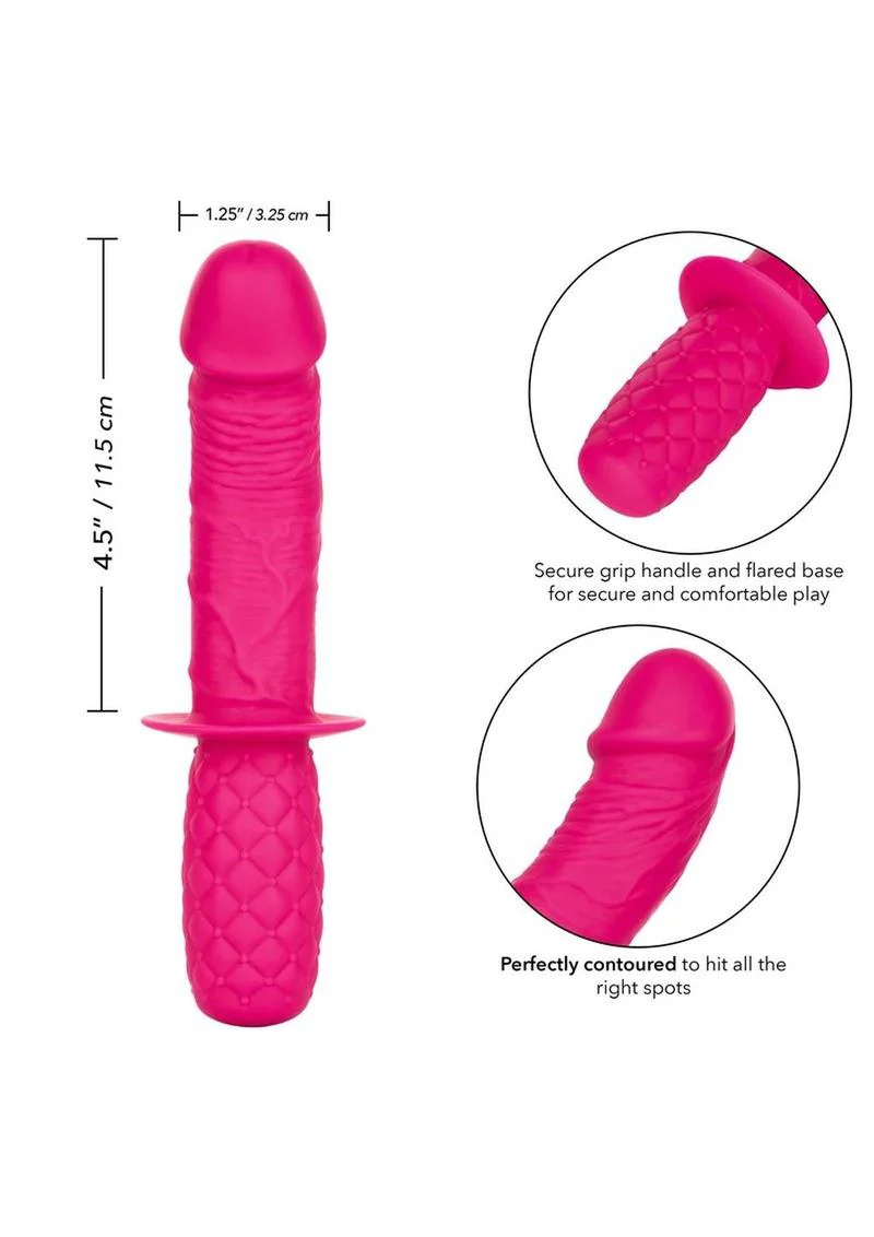Silicone Grip Thruster Curved Dildo - Image 3