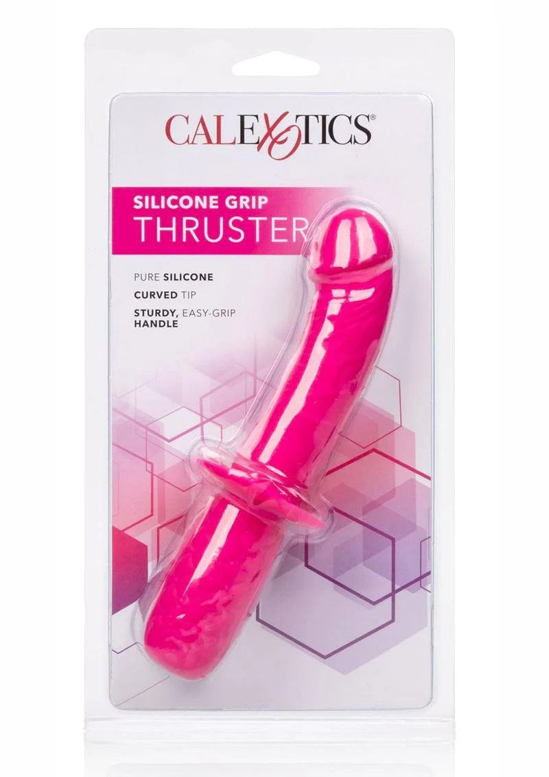 Silicone Grip Thruster Curved Dildo - Image 4