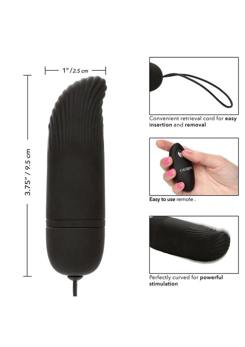 Silicone Ridged G-Spot Bullet with Remote Control - Image 3