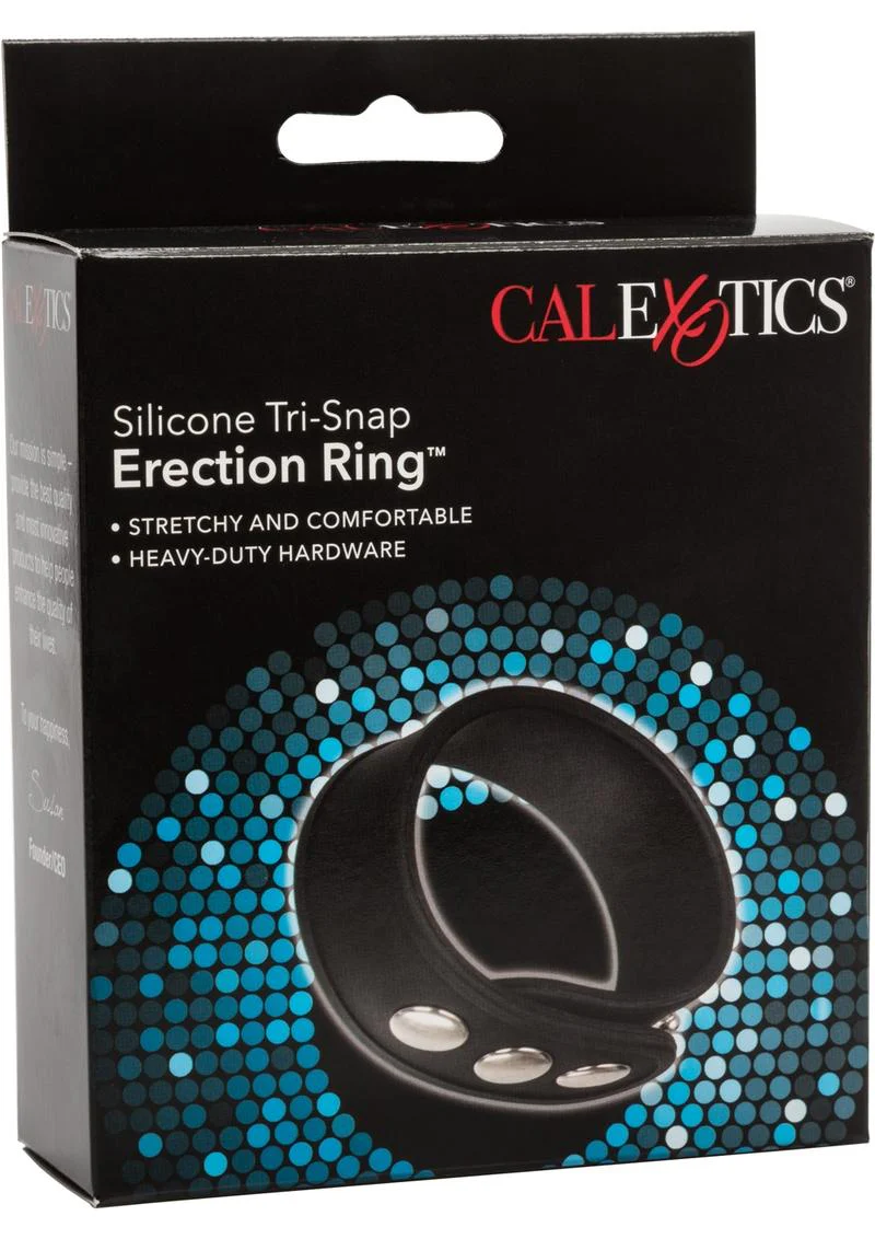 Silicone Tri Snap Erection Ring With Heavy Hardware - Image 4