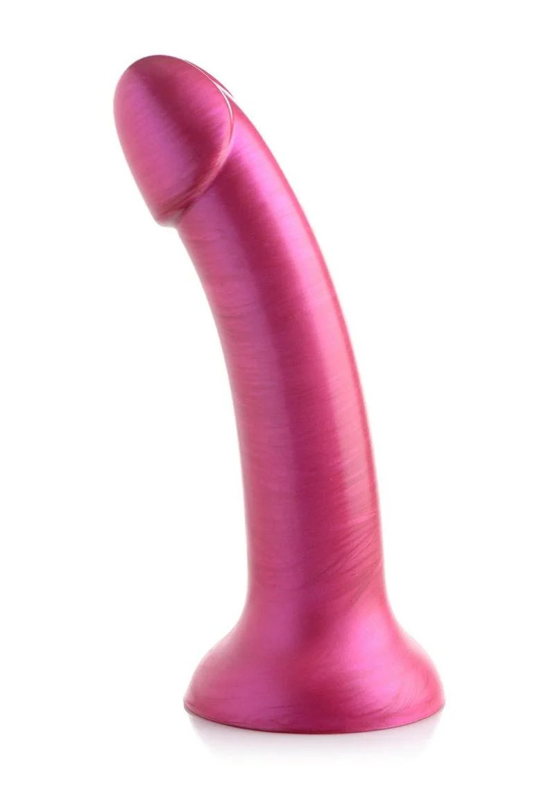 Simply Sweet Metallic Silicone Dildo 7-Inch - Image 4