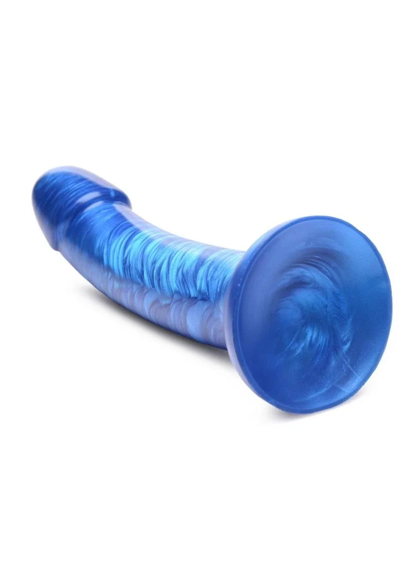 Simply Sweet Metallic Silicone Dildo 7-Inch - Image 9