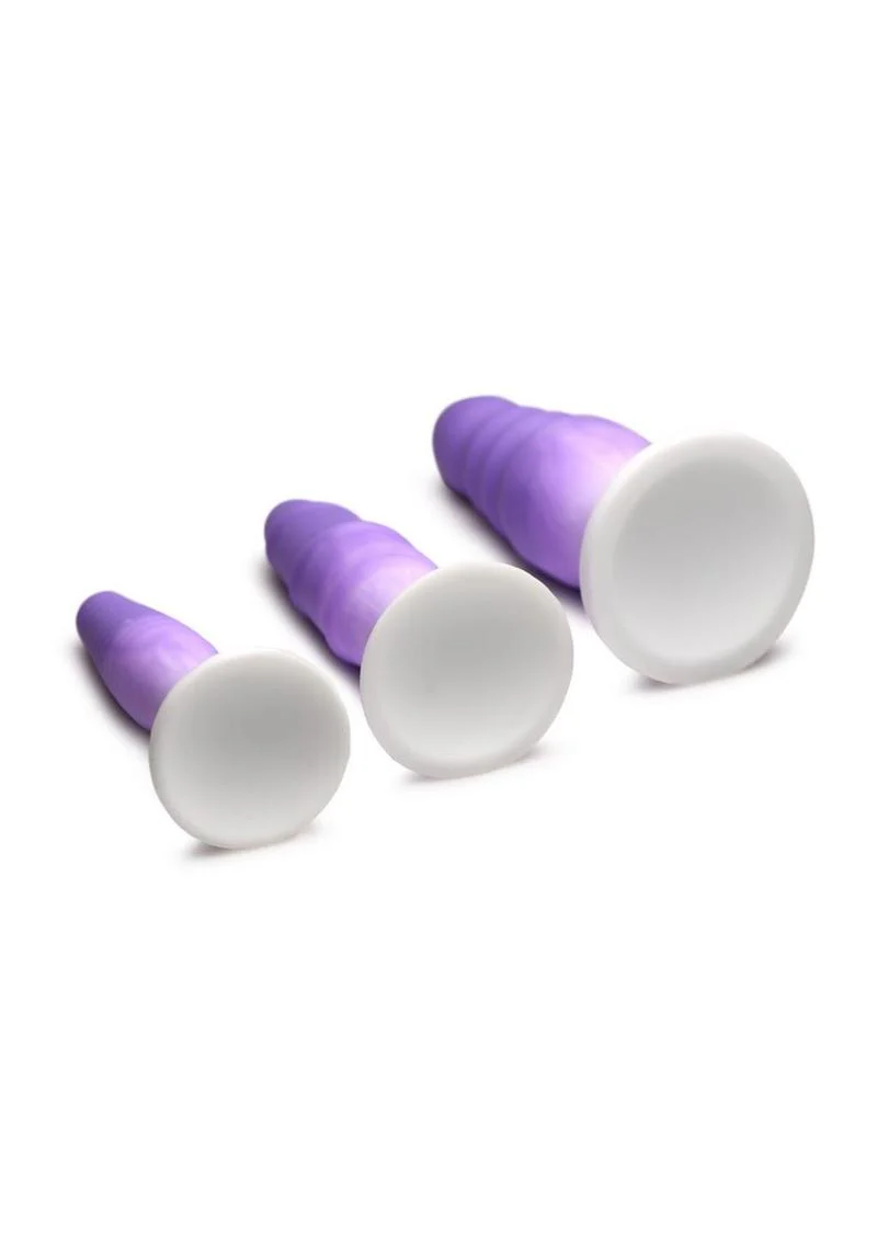 Simply Sweet Silicone Butt Plug 3 Piece Set - Image 3