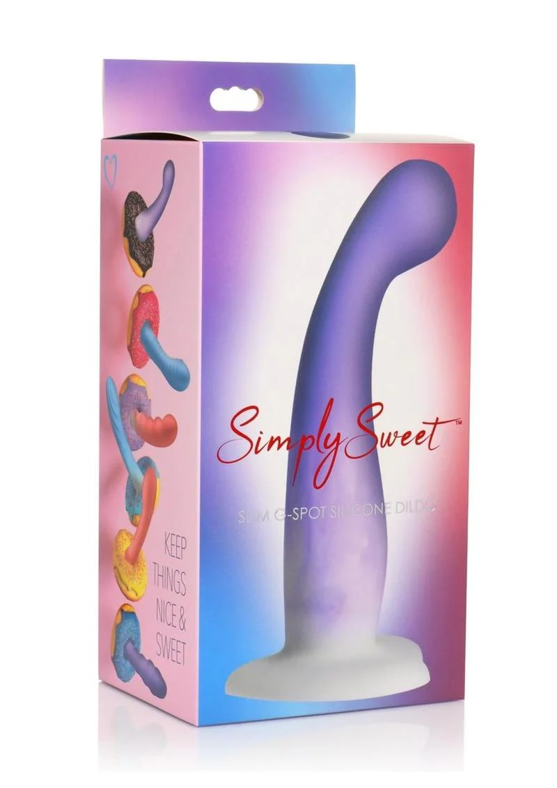 Simply Sweet Slim G-Spot Silicone Dildo - Image 4