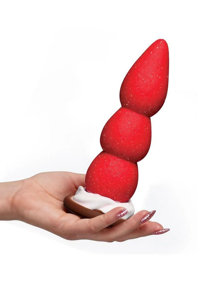 Simply Sweet Strawberry Sweet Cream Dildo - Image 3