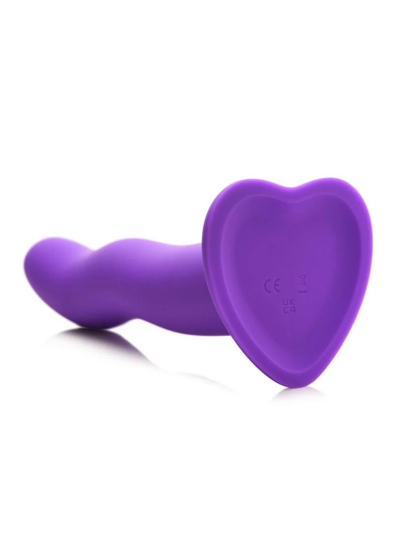 Simply Sweet Wavy Silicone Dildo Rechargeable Vibes with Control - Image 3