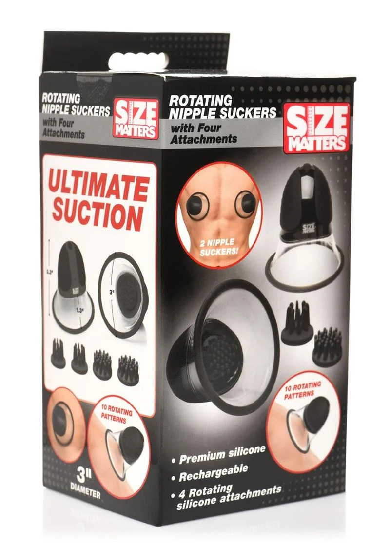 Size Matters 10X Rotating Silicone Nipple Suckers - Image 4