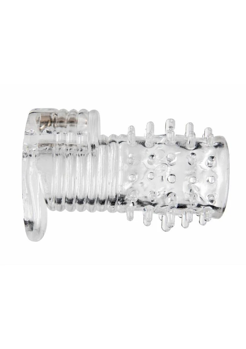 Size Matters Clear Sensations Vibrating Textured Erection Sleeve - Image 2