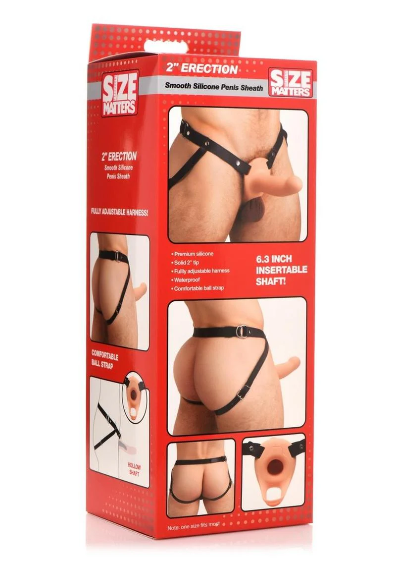 Size Matters Erection Smooth Silicone Penis Sheath - Image 7