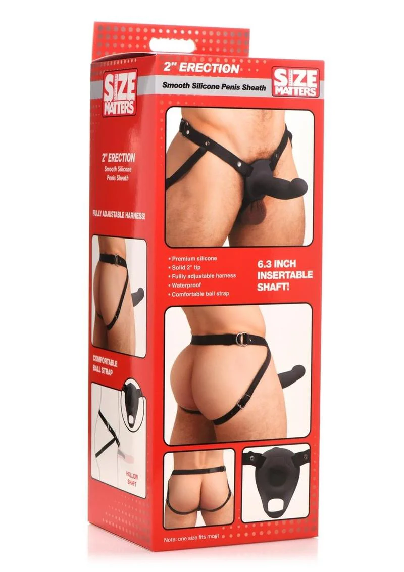 Size Matters Erection Smooth Silicone Penis Sheath - Image 8