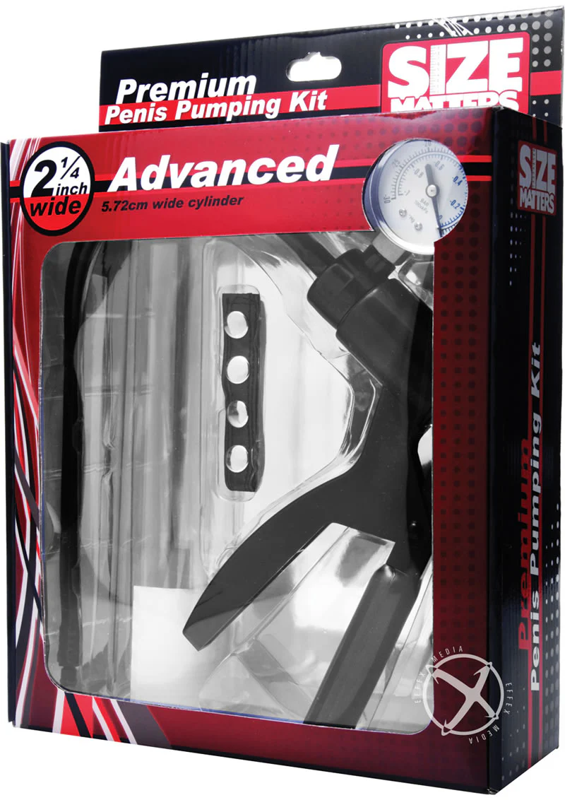 Size Matters Premium Penis Pumping Kit Advanced Size Wide Cylinder - Image 4