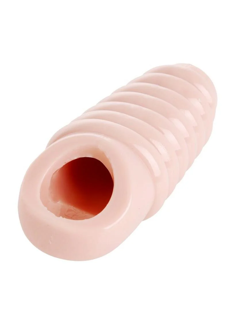 Size Matters Really Ample Ribbed Penis Enhancer Sheath - Image 2