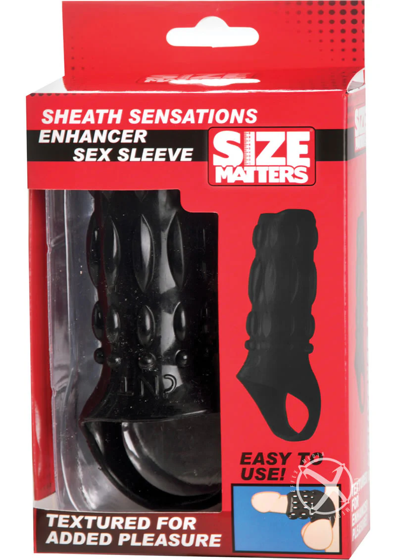Size Matters Sheath Sensations Enhancer Sex Sleeve Textured - Image 7