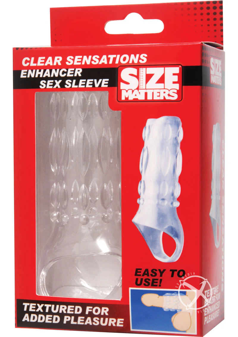 Size Matters Sheath Sensations Enhancer Sex Sleeve Textured - Image 8