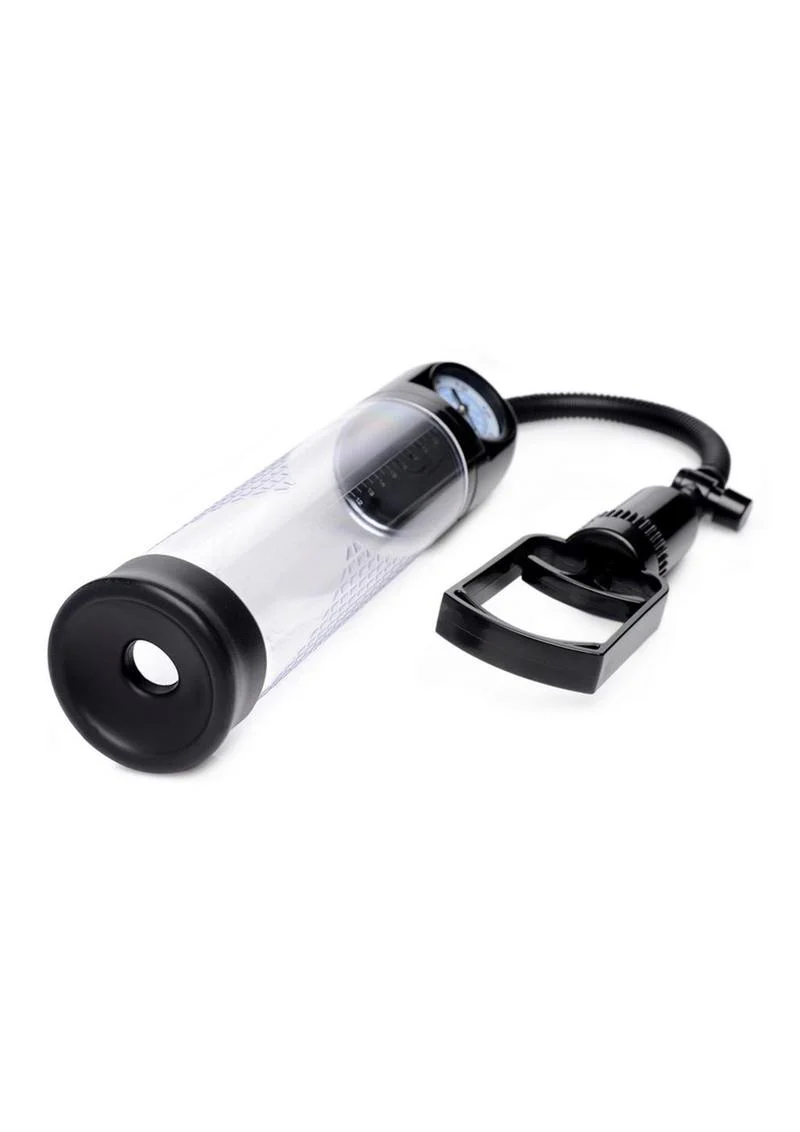 Size Matters Trigger Penis Pump with Built-In Pressure Gauge - Image 3