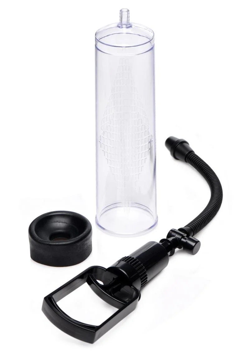 Size Matters Trigger Penis Pump with Clear Cylinder - Image 2