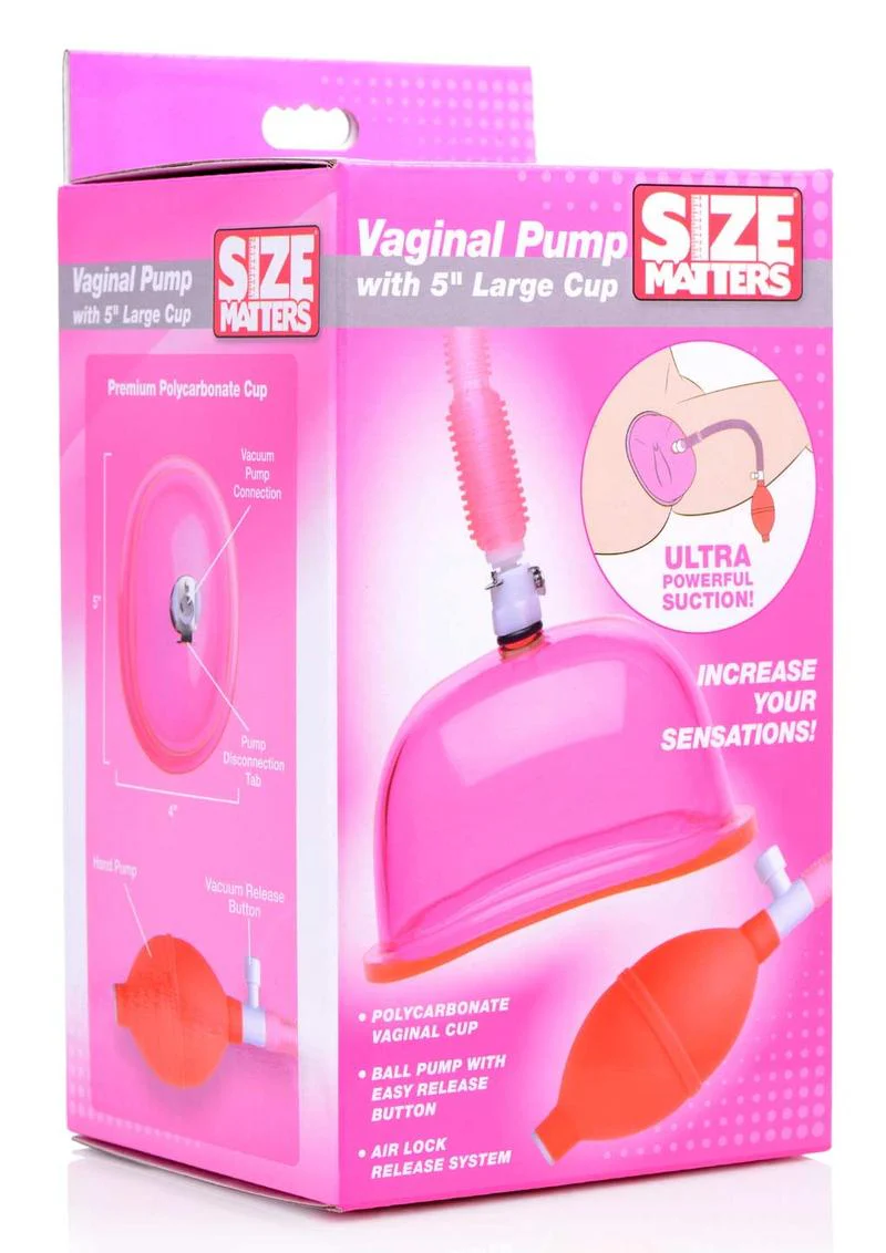 Size Matters Vaginal Pump with 5in Large Cup - Image 4