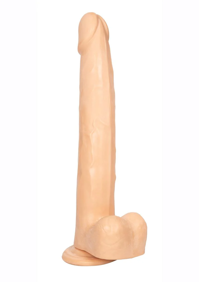 Size Queen 12" Dildo with Balls by CalExotics - Image 11