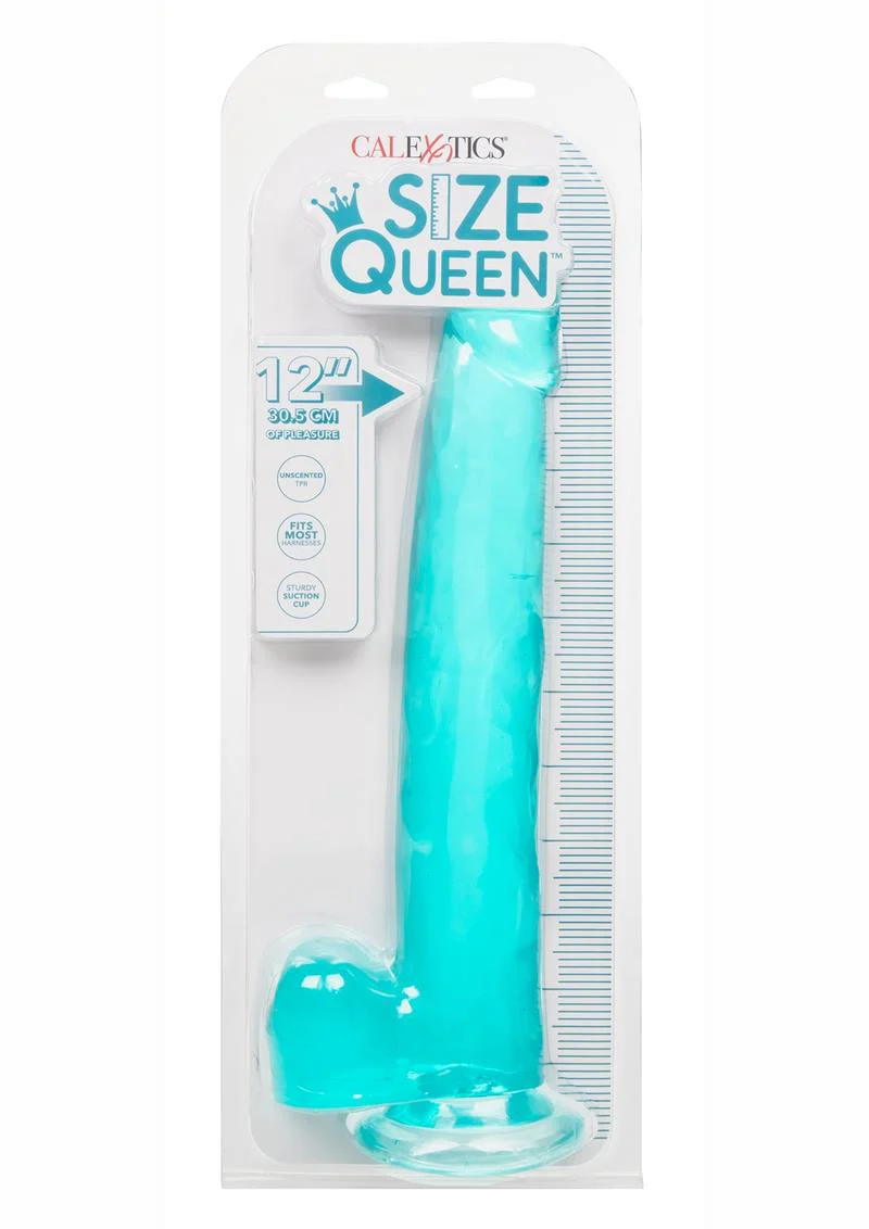 Size Queen 12" Dildo with Balls by CalExotics - Image 14