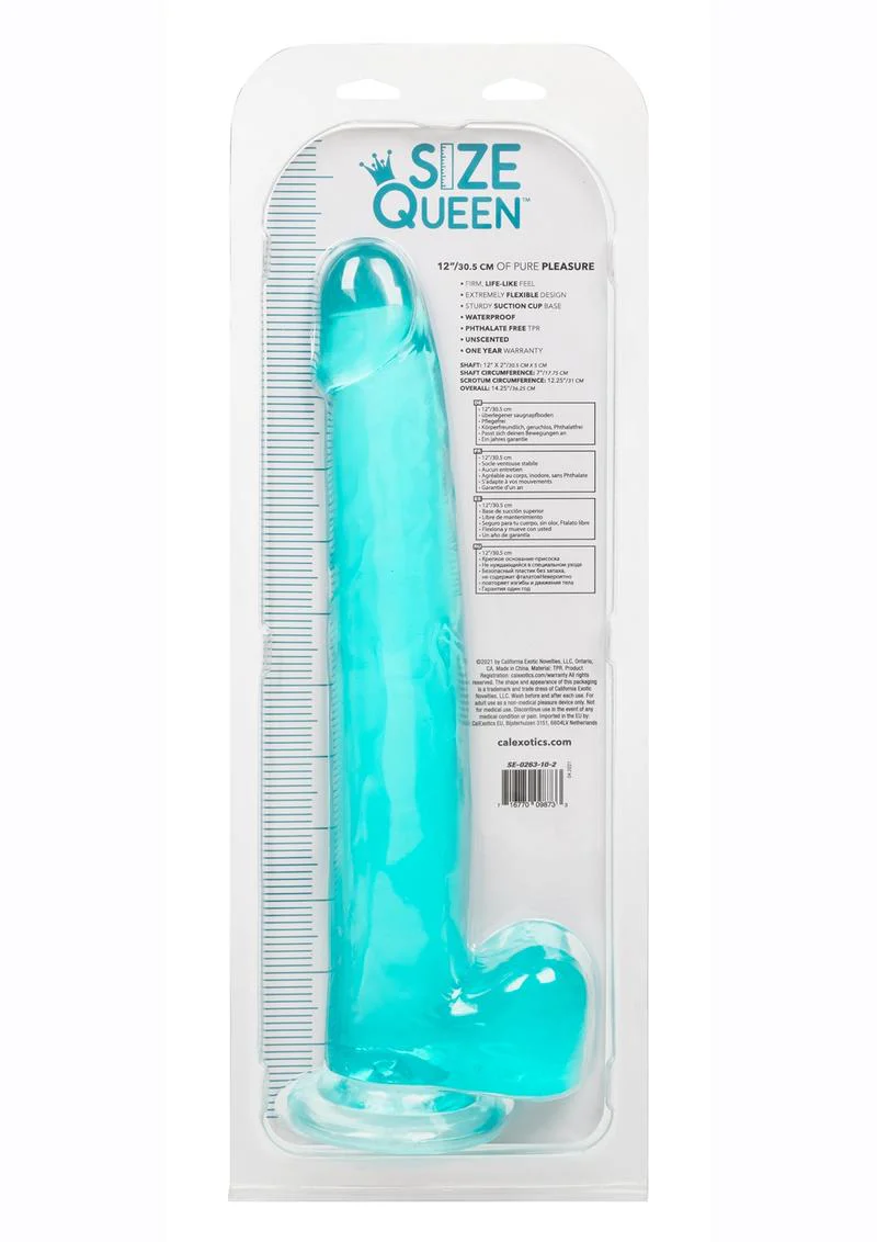 Size Queen 12" Dildo with Balls by CalExotics - Image 15