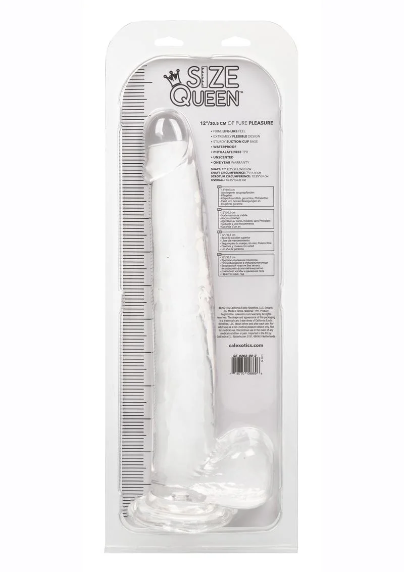 Size Queen 12" Dildo with Balls by CalExotics - Image 19
