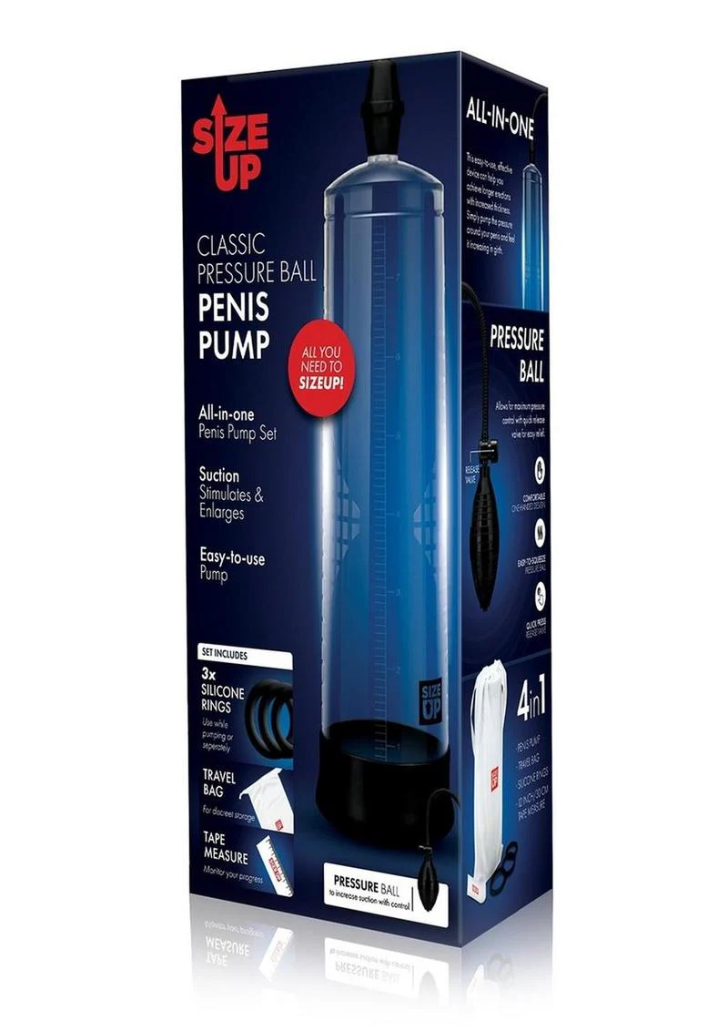 Size Up All-in-One Classic Pressure Ball Penis Pump - Image 3