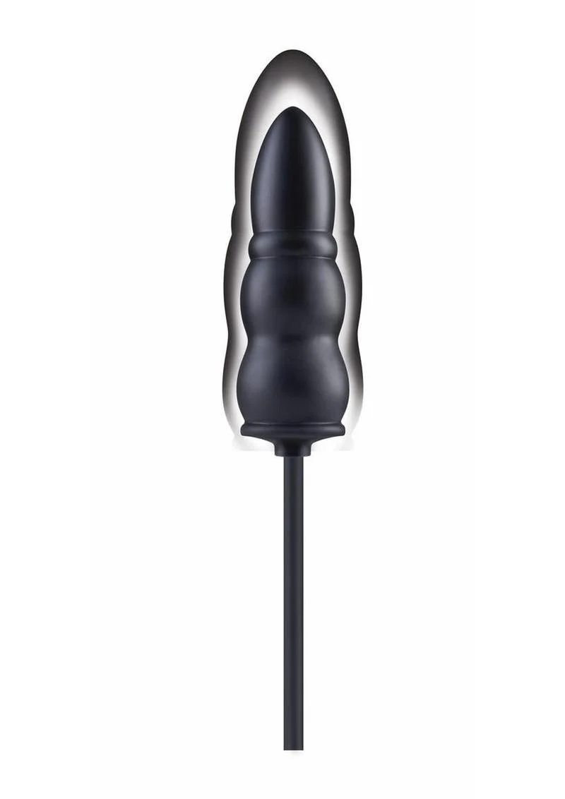 Size Up Silicone Ripple Inflatable Butt Plug - Image 3