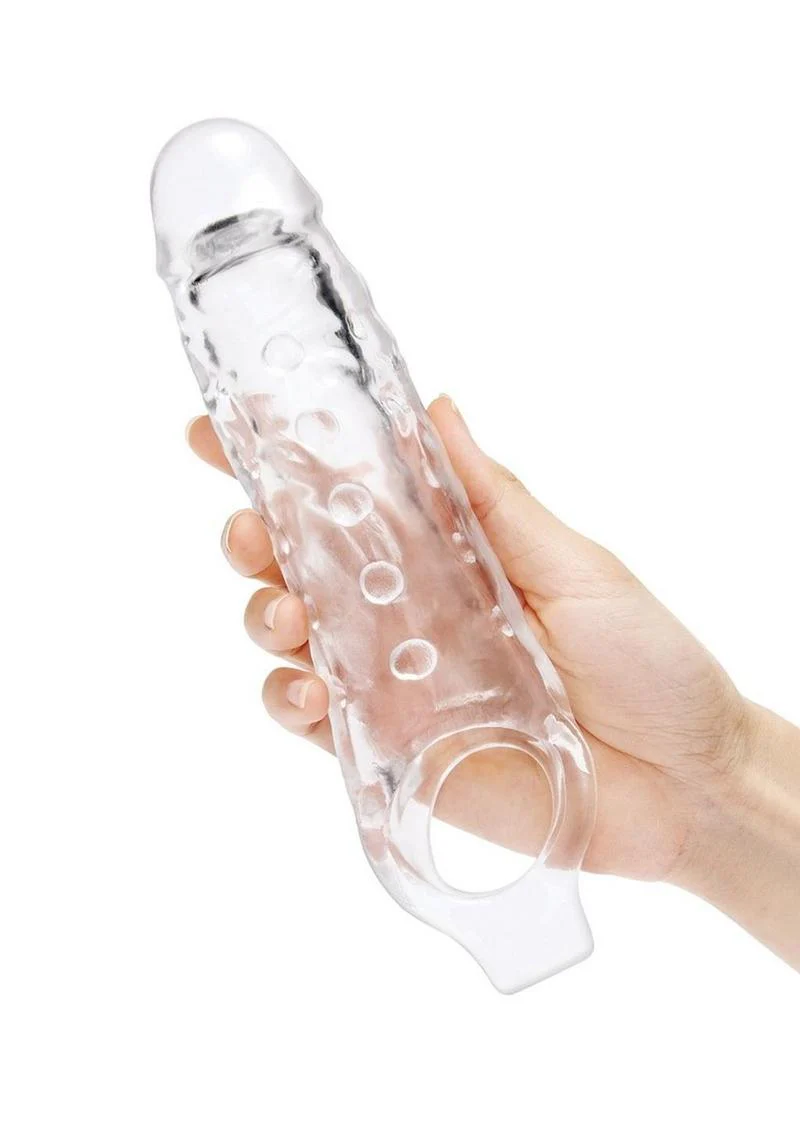 Size Up Studded Clear View Stretch Penis Extender - Image 3