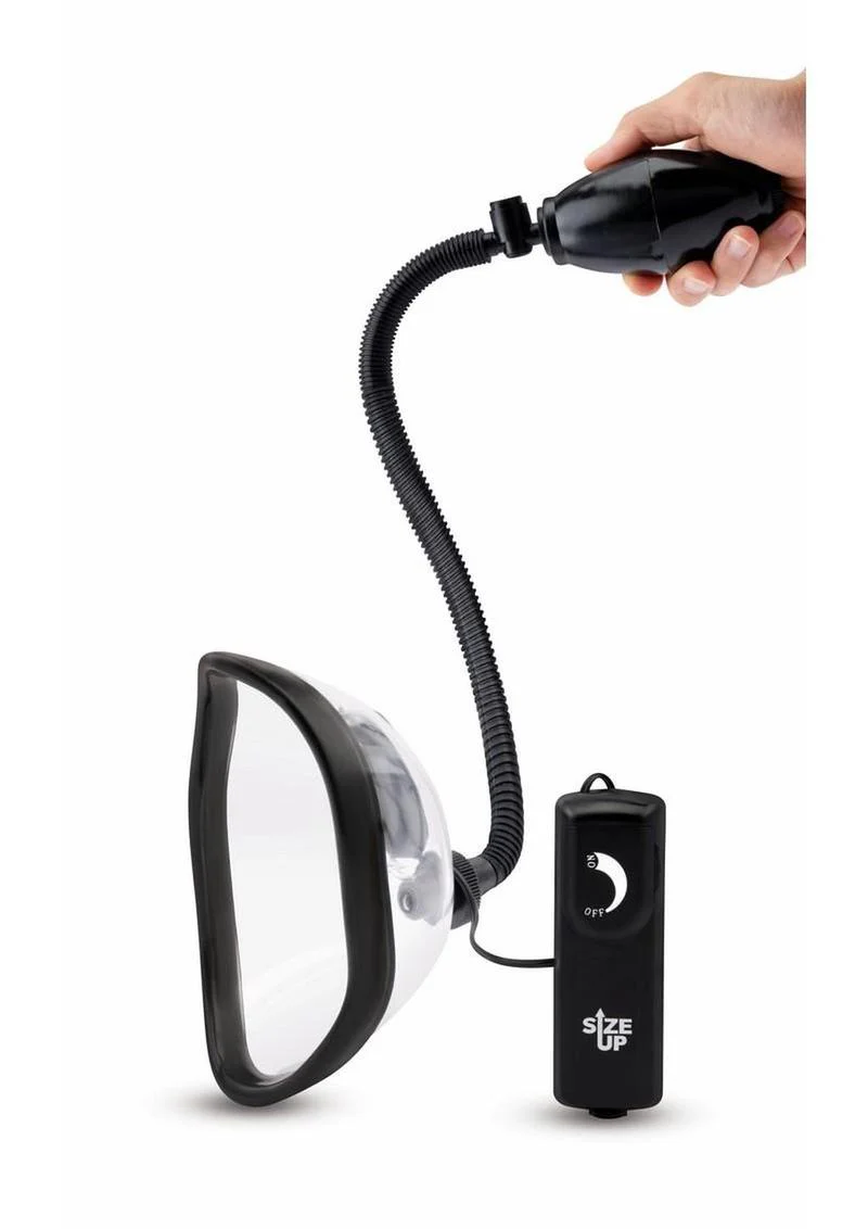 Size Up Vibrating Pussy Pump with Wired Remote Controlled - Image 3