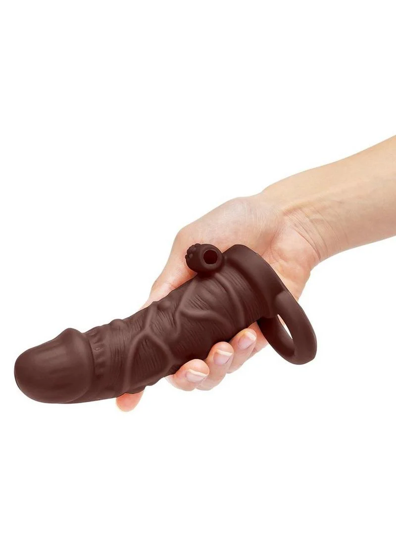 SIZE UP Vibrating Realistic Penis Extender - Image 3