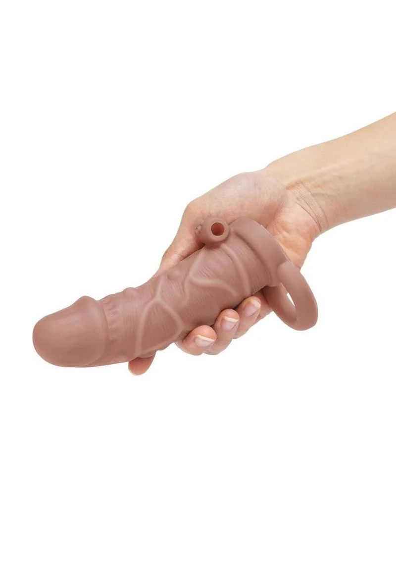 SIZE UP Vibrating Realistic Penis Extender - Image 6