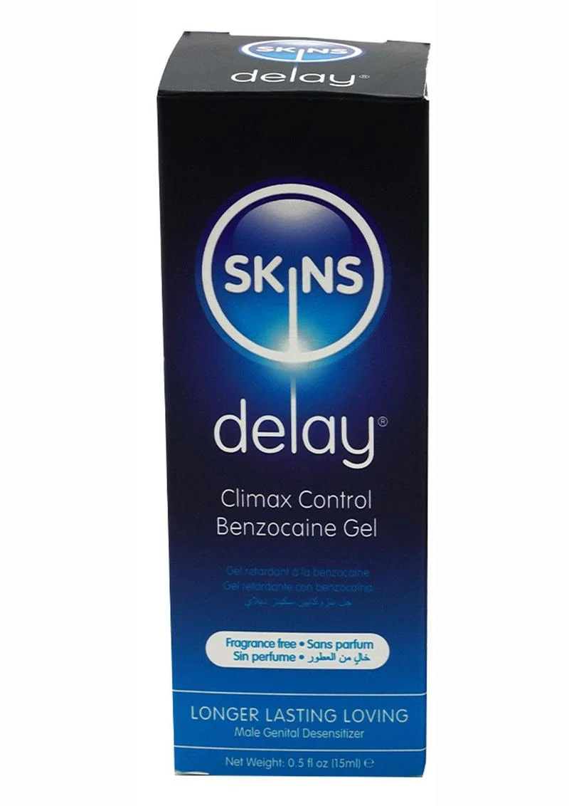 Skins Delay Benzocaine Gel Climax Control for Longer Lasting Love - Image 2