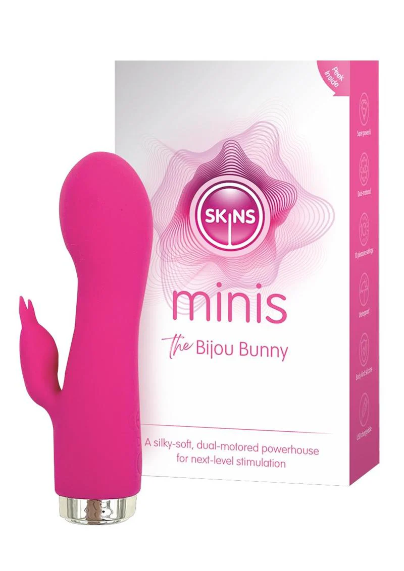 Skins Minis The Bijou Velvet Bunny Vibrator - Image 3
