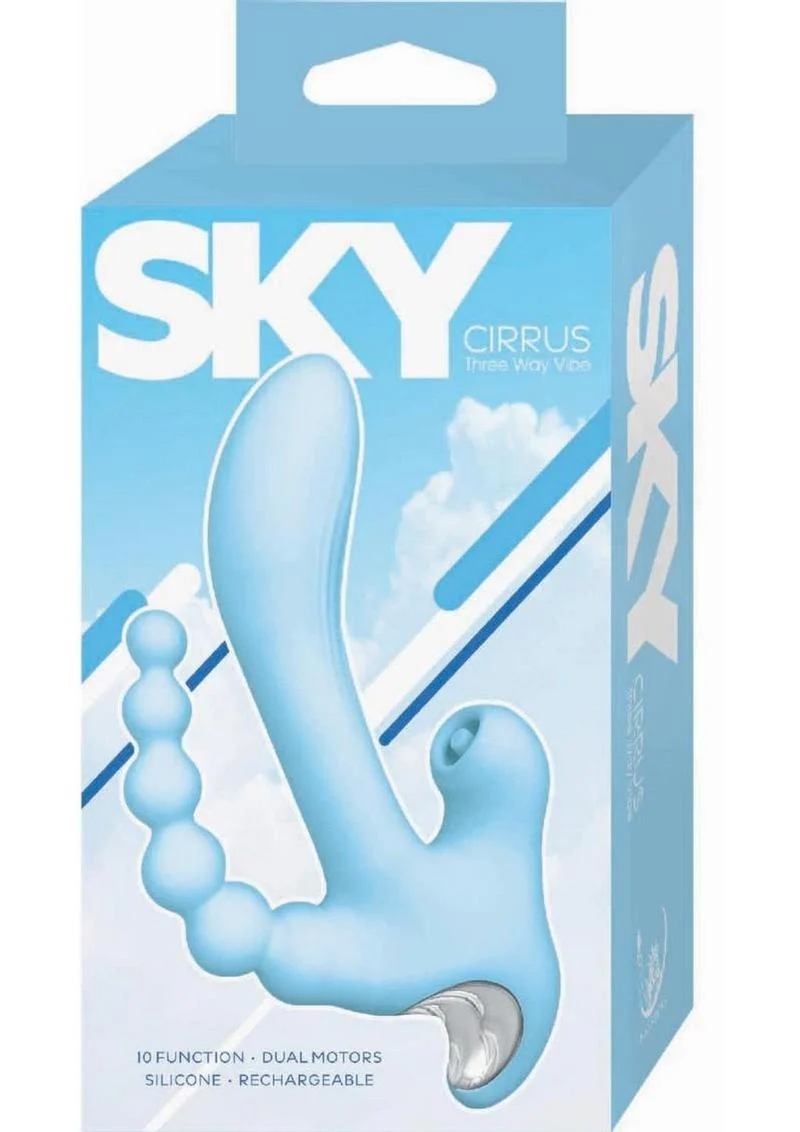SKY Cirrus Three-Way Rechargeable Silicone Vibrator - Image 4