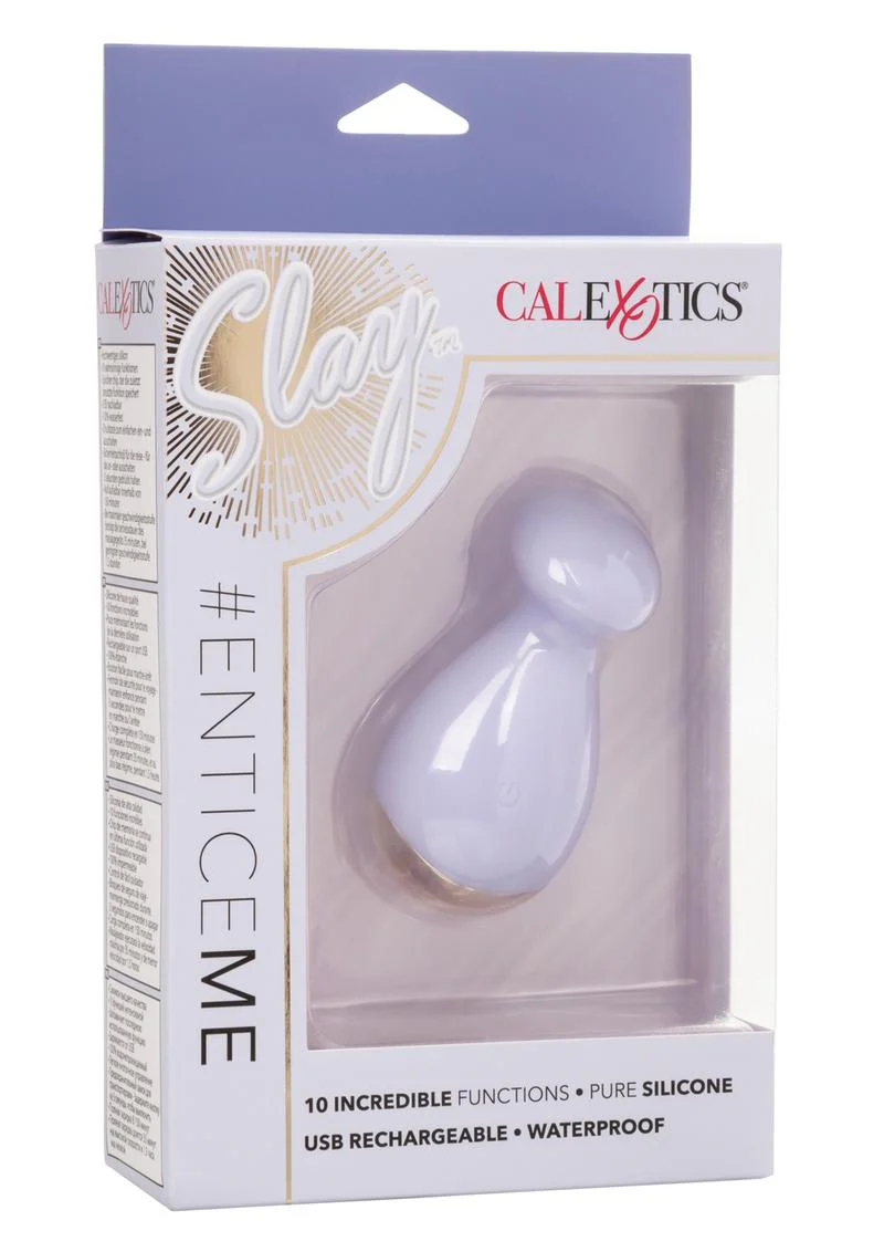 Slay EnticeMe Rechargeable Silicone Vibrating Mini Wand Massager - Image 4