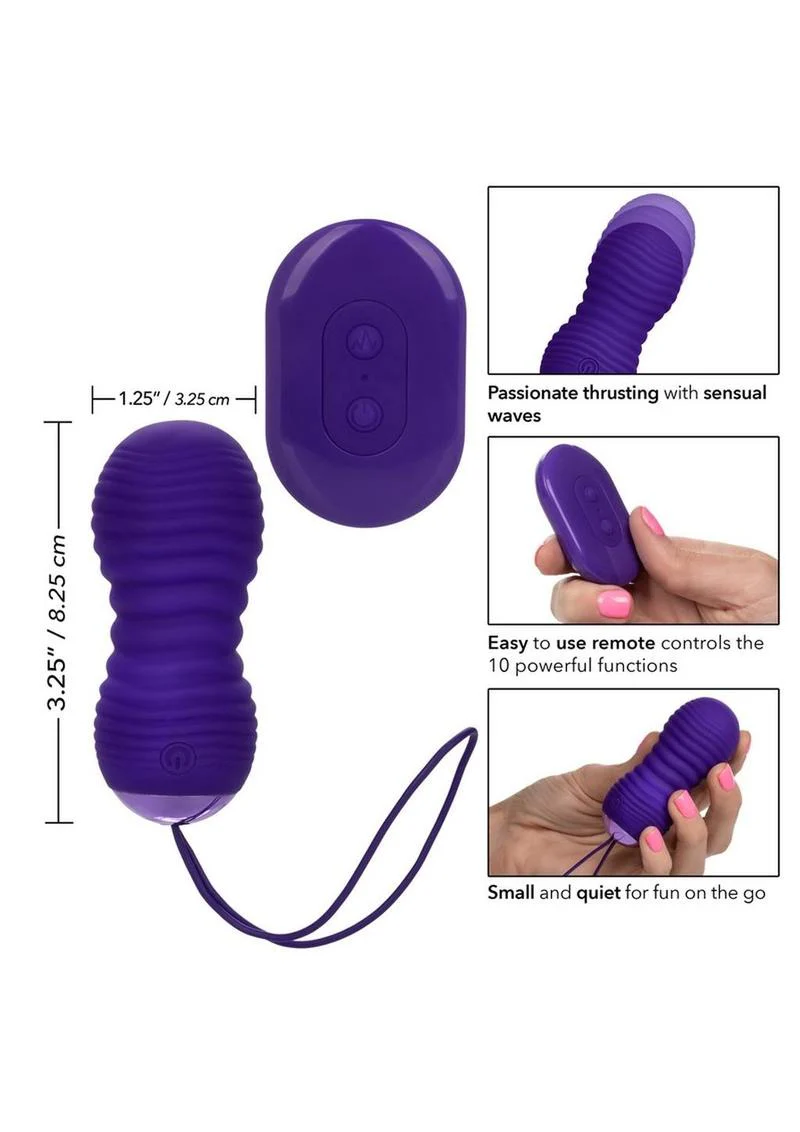Slay ThrustMe Remote Control Thrusting Silicone Egg Vibrator - Image 3
