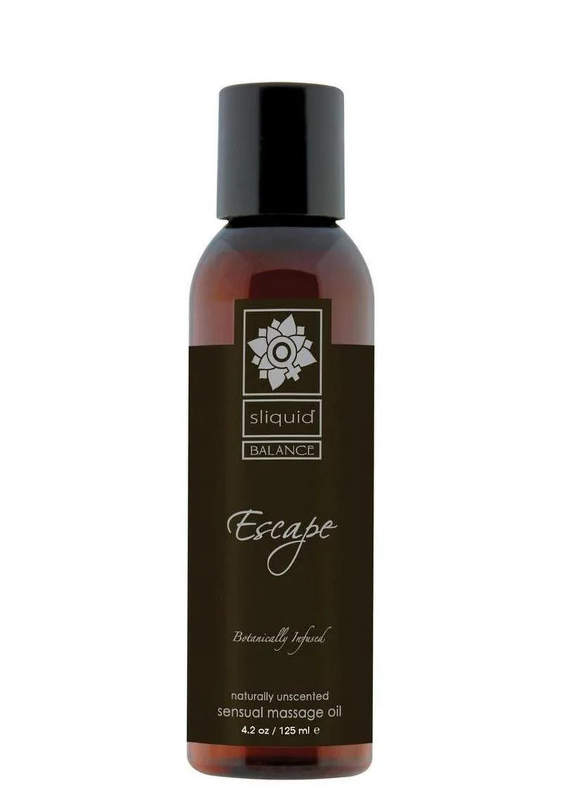 Sliquid Balance Escape Sensual Massage Oil Naturally Unscented - Image 2