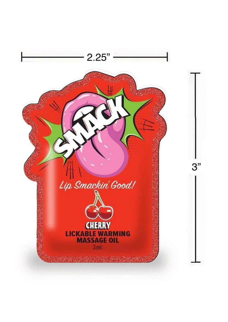 Smack Cherry Lickable Warming Massage Oil - Image 2
