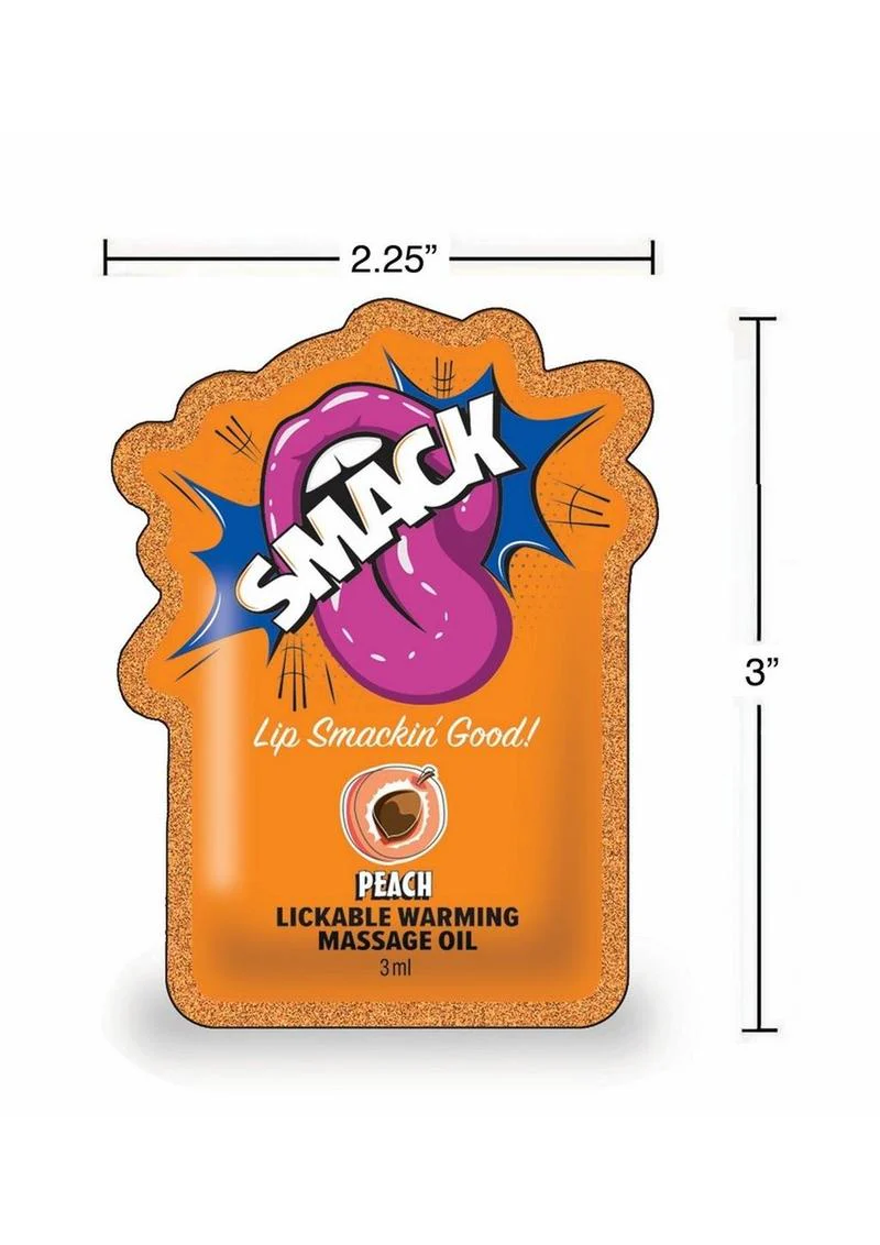 Smack Peach Lickable Warming Massage Oil - Image 2