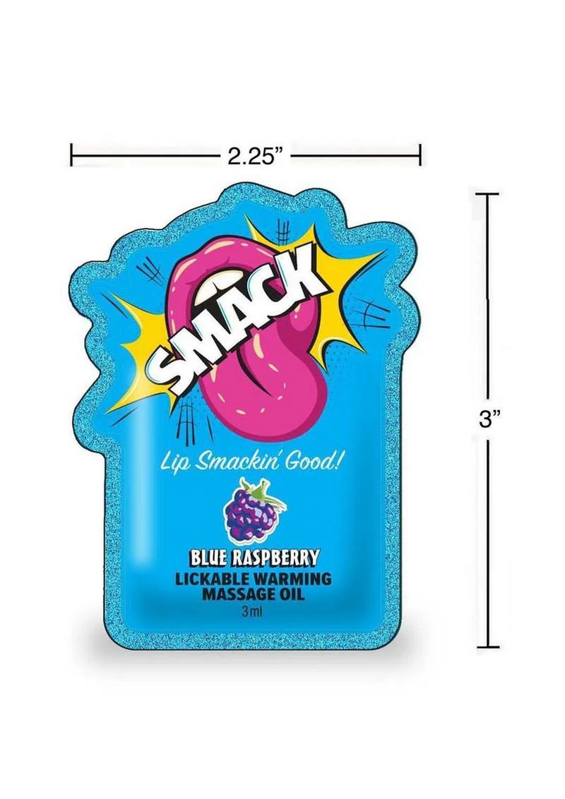 Smack Raspberry Lickable Warming Massage Oil - Image 2