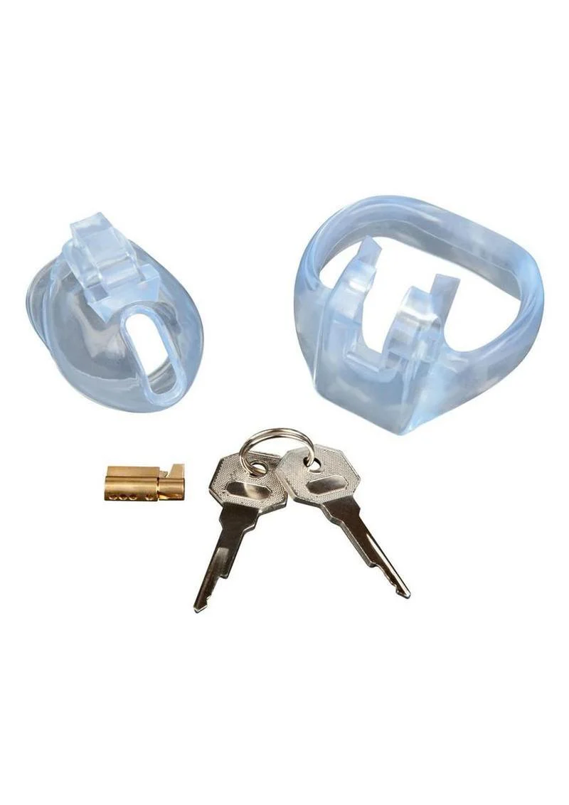 Small Dick Acrylic Mini Chastity Cage - Image 3