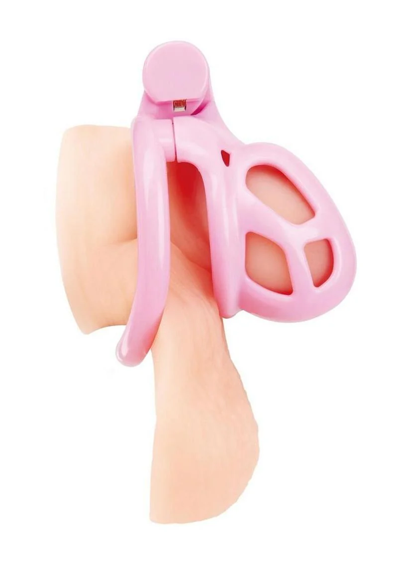 Small Humiliation Acrylic Prisoner Cock Cage - Image 2